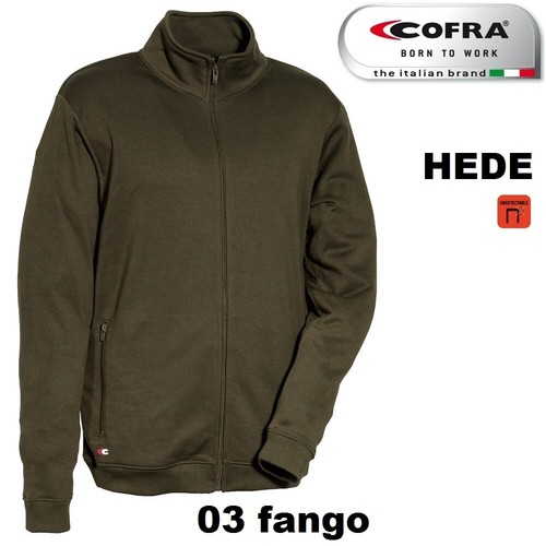 Felpa con zip da lavoro COFRA HEDE 280 g/m² edilizia, industria, logistica + - Foto 5 di 7