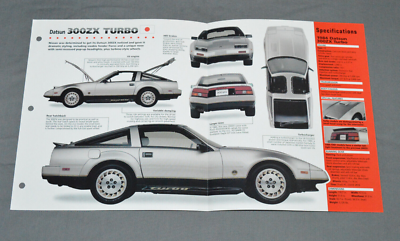 1983-1989 DATSUN 300ZX (1984) Japanese Car PHOTO SPEC SHEET