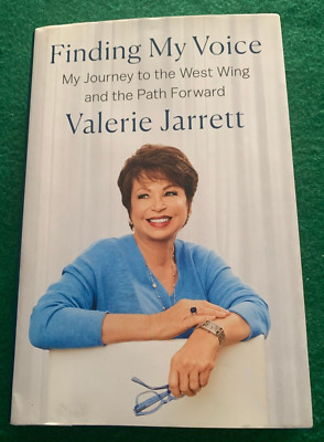 FInding My Voice by Valerie Jarrett SIGNED 1st/1st HC DJ 2019 Obama