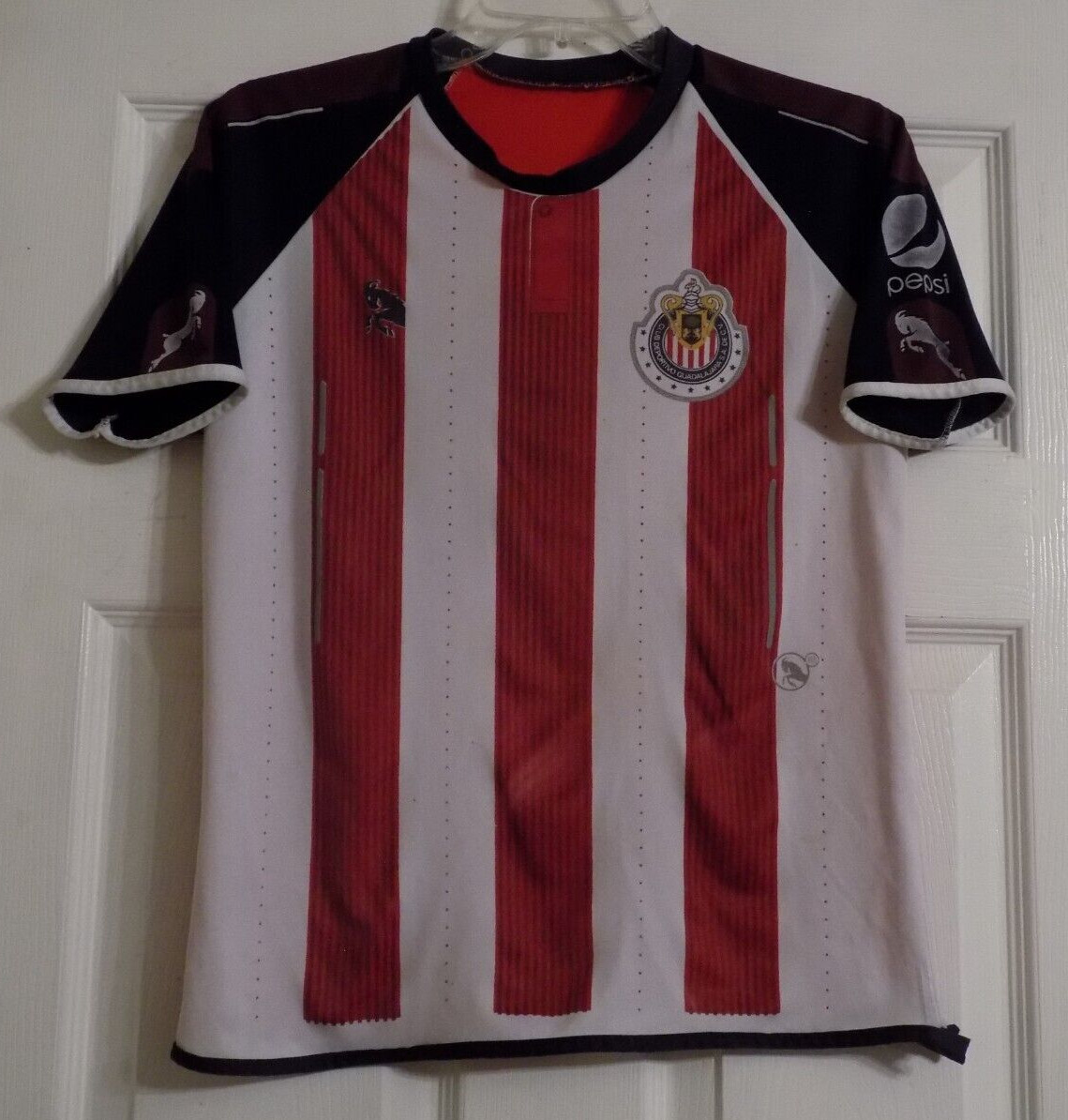 Club Deportivo Guadalajara Jersey Men's Size S Standard Soccer Tecate Pepsi