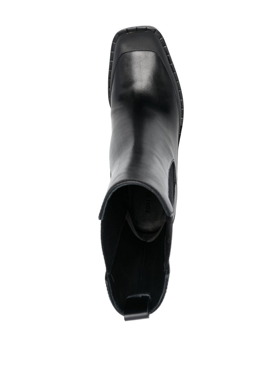 Tory Burch Expedition Chelsea Boot CHUNKY SQUARED TOE BLACK
