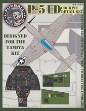 1/48 Furball P-51D Cockpit Detail Set Decals for the Tamiya Kit