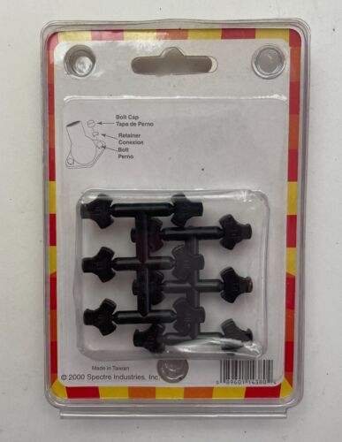 LOT OF 5 CHROME BOLT CAPS / BOLT COVERS for 10mm BOLTS SPECTRE 1438 12 PACK NEW - Picture 3 of 3