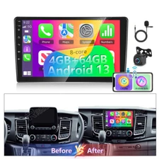 4+64GB Android 13 Car Radio GPS Navi Carplay For Ford Transit Custom 2020-2024