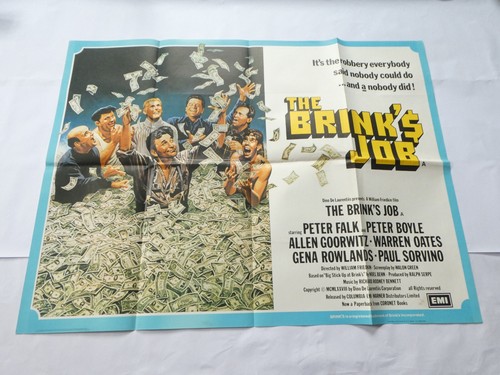 1978 THE BRINKS JOB VINTAGE ORIGINAL UK ISSUE QUAD FILM POSTER WILLIAM FRIEDKIN - Foto 3 di 8
