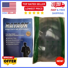 2-Way Radio Earpiece Mic Walkie Talkie Headset w/ PTT for Baofeng, Kenwood, Moto