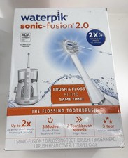 💵Waterpik Sonic-Fusion 2.0 Electric Flossing Toothbrush White NEW-OPEN BOX!!