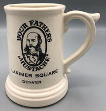 Your Fathers Mustache Larimer Square Denver Stein Mug Cup Shaving Vintage