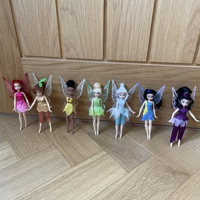 Disney Store Tinkerbell and friends Mini Fee Puppen Komplettset