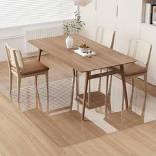 Area Floor Mat for Home, 8'×10' Large Transparent No Slip Waterproof Vinyl 