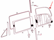 Lunette arrière Mercedes VITO