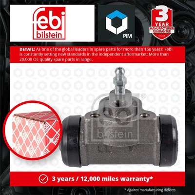 Wheel Cylinder fits BMW 318 TDS E36 1.7D Rear 95 to 98 Brake 34211159569 Febi