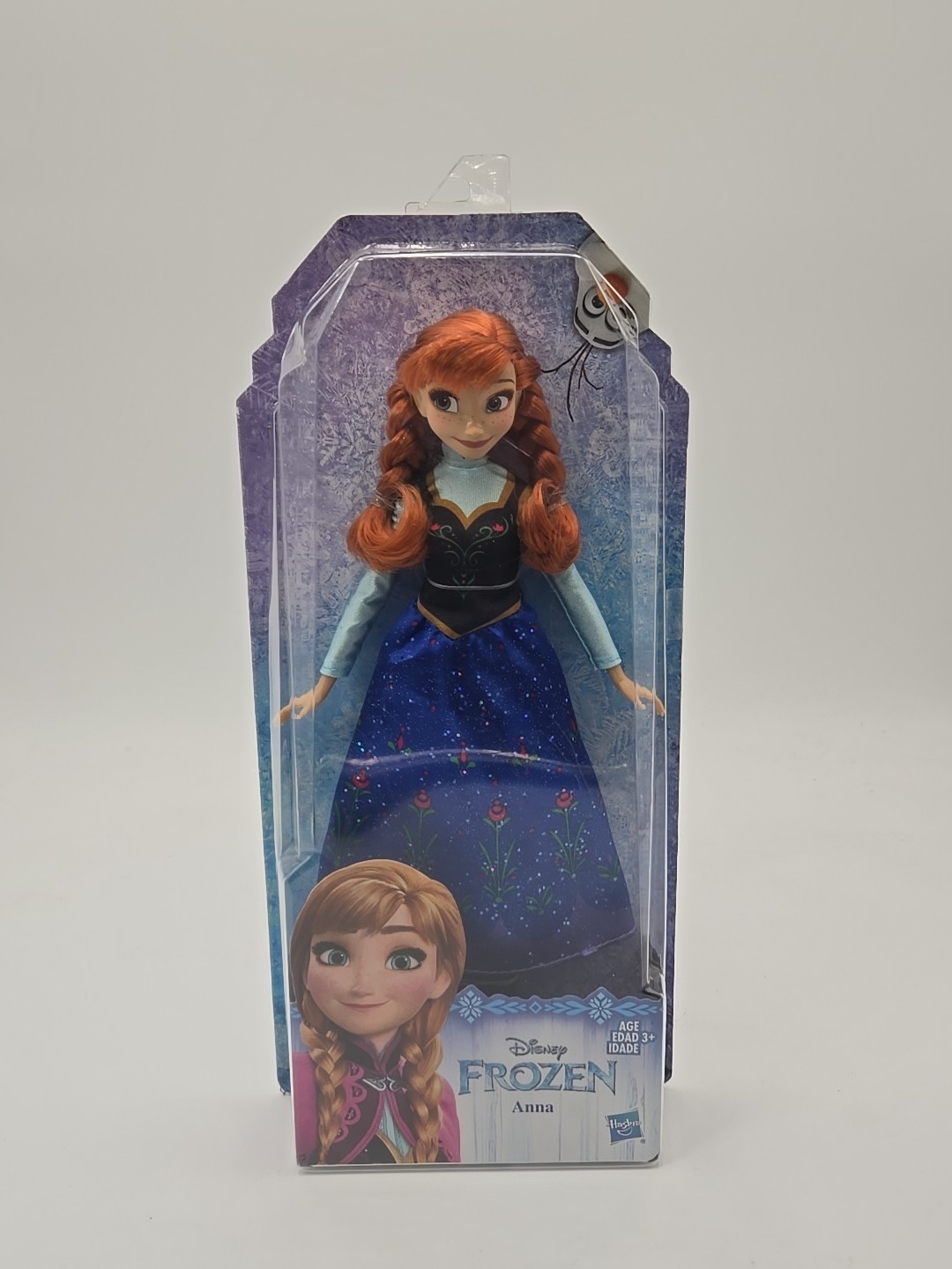 NIB 2017 Disney Frozen Anna Doll Hasbro Box Damage