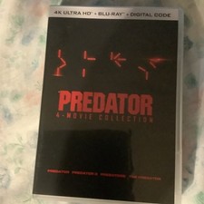 Predator 4-Movie Collection 4K UHD Blu-ray Box Set NO DIGITAL CODE MINT ALIEN