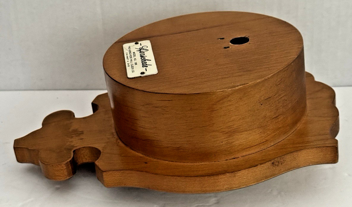 Vtg Herschede Model 166 Wall Clock No Key Hands Face Model Plate Parts REPAIR