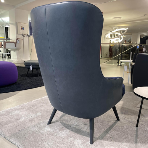 Walter Knoll Relaxsessel 375 / 377 Bezug Rücken Vintage 1437 Night Blue - Bild 6 von 6
