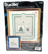 Bucilla House of Hardanger Cross Stitch Kit #41333 Christmas 1996 NEW SEALED