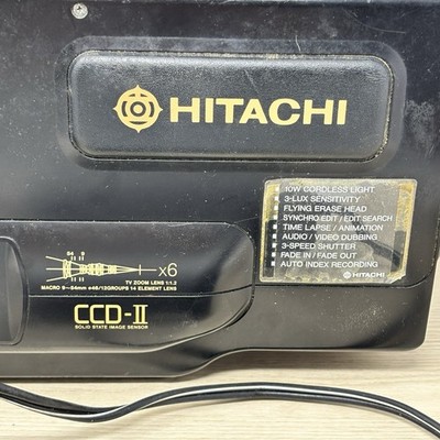 Hitachi CCD-II VHS Video Camcorder VM-2270A For parts Not working
