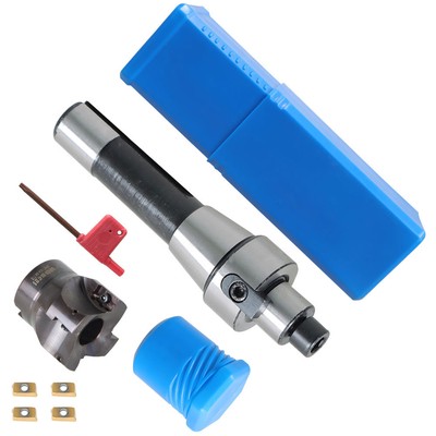 R8 FMB22 Shank Mill Arbor and 400R 50MM CNC End Milling +4Pcs APMT1604 Inserts