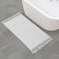 French Connection Nellore Bath Rugs Woven And Beaded Bath Mats Durable And