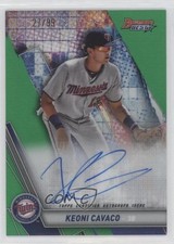 2019 Bowman's Best Auto Green Refractor 27/99 Keoni Cavaco #B19-KC Auto i6j