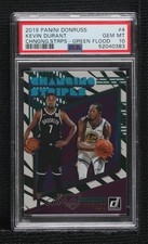 2019 Panini Donruss Changing Stripes Green Flood Kevin Durant PSA 10 GEM MT 00ur