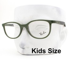 Ray-Ban Kids Eyeglasses RB1622 3932 Polished Green on Gray 48mm Kids Size w/case