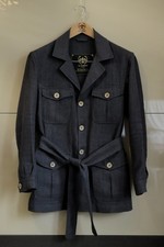De Ionescu Designer Safari Sakko Jacke 100% Hanf Größe XS | Made in Transylvania