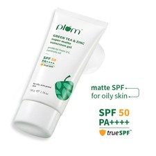 Plum Green Tea  Zinc Super-Matte SPF 50 Sunscreen Gel 50g
