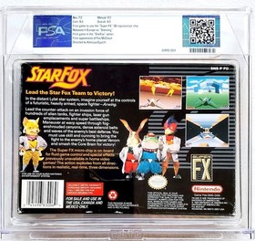 STAR FOX Graded WATA / PSA 8.0 Super Nintendo SNES CIB Complete Box CGC VGA RARE