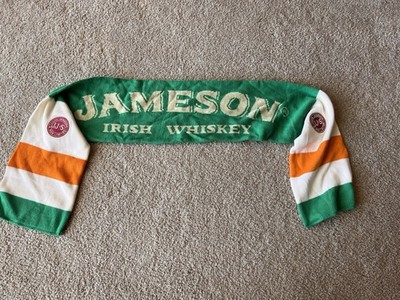 Jameson Irish Whiskey Scarf St. Patrick s Day Promo Green White Orange JJ&S