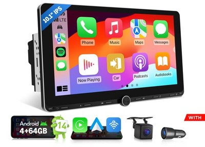 Eonon UX7A PLUS Android 14 4+64 10.1'' IPS 2DIN Car Stereo CarPlay GPS Navigation