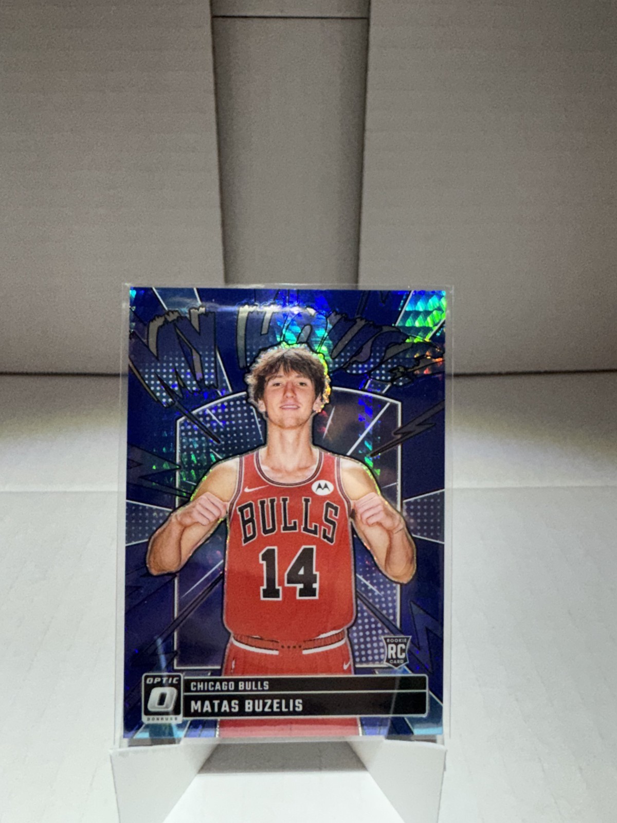 2024-25 Panini Donruss Optic - My House Matas Buzelis #15 Blue Hyper Prizm /175