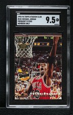 1993 Stadium Club Frequent Flyers Members Only Michael Jordan SGC 9.5 Mint+ 1b9r