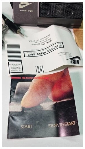 Nike The Monitor Modelo 1000 Sistema de Ritmo Cardíaco Equipo de Fitness de Colección con Bolsa Foto 3 de 4