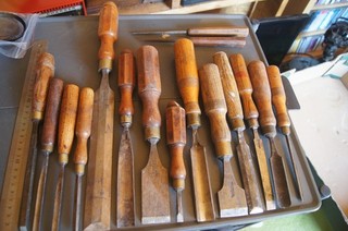 Vintage Woodworking Chisels Marples Etc
