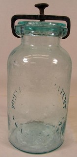 Antique Quart Size Whitall's June 18th 1861 Patent Atmospheric Fruit Jar