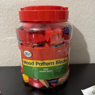 Didax Educational Resources Wood Pattern Blocks 250 Pieces Homeschool