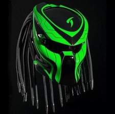 CASQUE MOTO TOP PREDATOR LIGNE VERTE (CERTIFIÉ POINT & ECE)