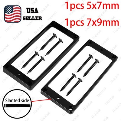2 x Flat Bottom Humbucker Pickup Mounting Ring Bridge& Neck for 7 String Guitar