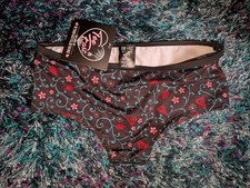 Too Fast Floral/Vines Panties Underwear Intimates Cheeky Size SMALL