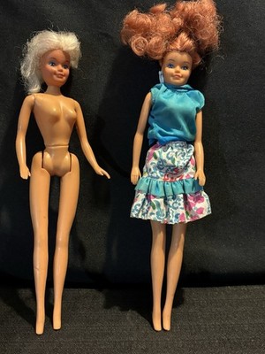 2 Vintage 1987 Totsy Barbie doll clones blonde & redhead READ DESCRIPTION 