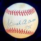 Hank Aaron "755" Signed Official National League Baseball. PSA
