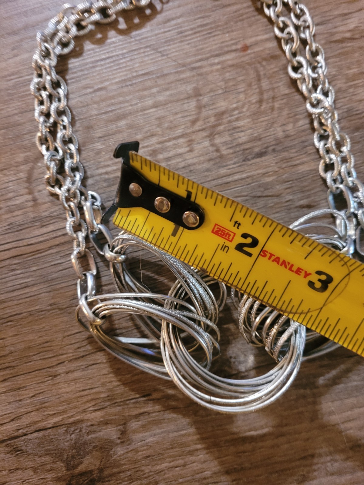 Silvertone Geometric Bold Chunky Statement Neckla… - image 10