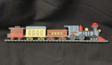 Vintage Burwood Products Co Train Wall Hanging Made in USA Hard Plastic 1990