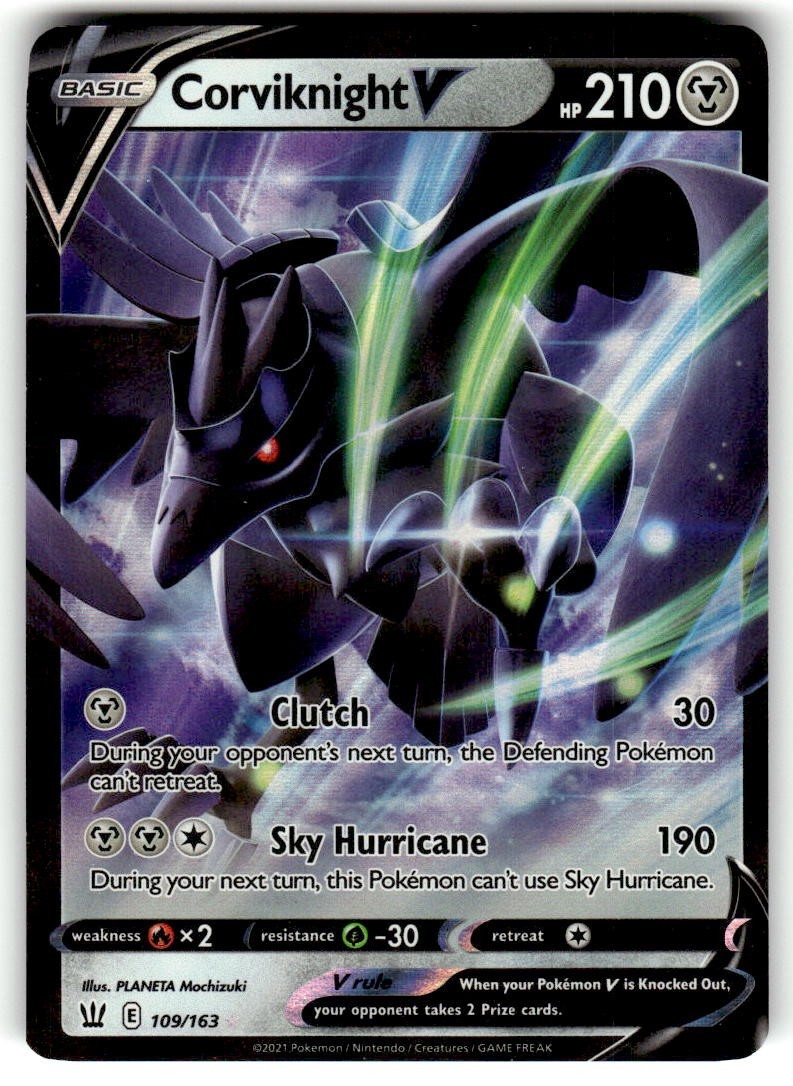 Pokemon Corviknight V 109/163 Battle Styles Ultra Rare Holo NM