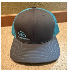 Richardson Gray Blue Adjustable Mesh Back Trucker Hat, Men's One Size, Outdoor