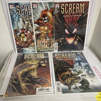 SCREAM Curse of Carnage Comic Book Set #1-#5 Complete Chapman Marvel 2020