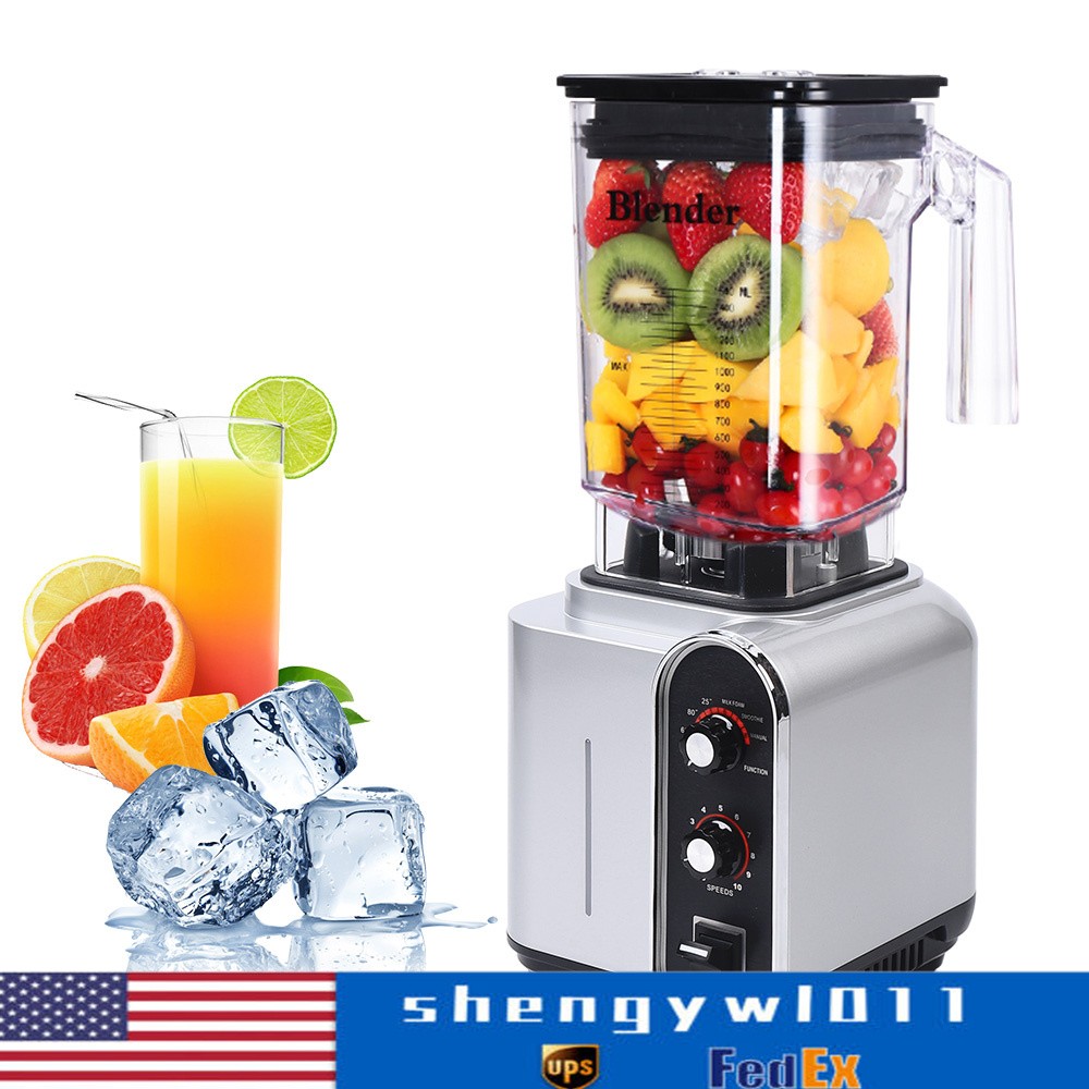 Commercial Blender 2200W Mixer Power Smoothie Juicer Shakes Maker Heavy Duty