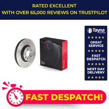 2x Brake Discs Pair Vented fits VOLVO S80 Mk2 2.4D Front 06 to 15 316mm Set New